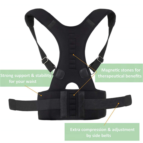 “PosturePro™ Adjustable Back Support Brace”