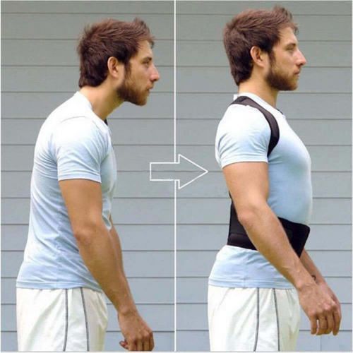 “PosturePro™ Adjustable Back Support Brace”