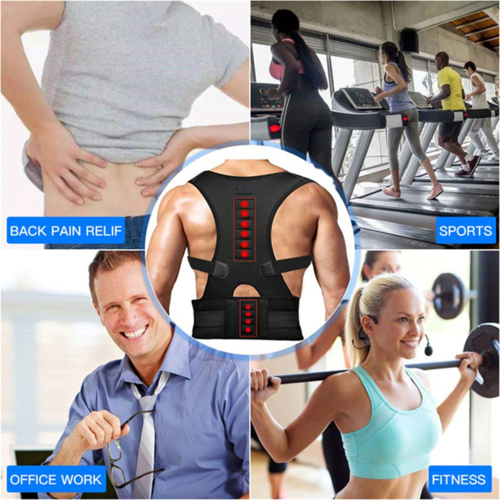 “PosturePro™ Adjustable Back Support Brace”