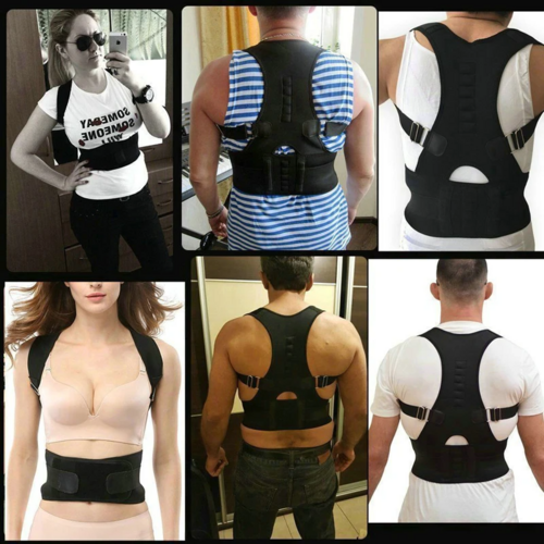 “PosturePro™ Adjustable Back Support Brace”