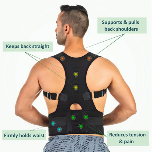 “PosturePro™ Adjustable Back Support Brace”